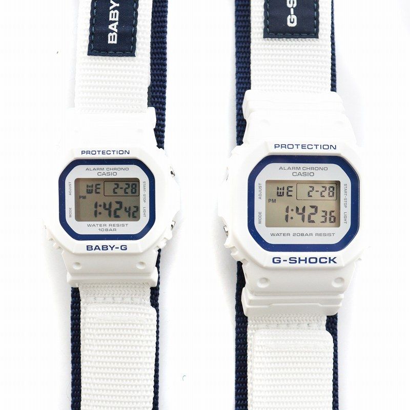 カシオジーショック CASIO G-SHOCK BABY-G ラバーズコレクション Lover's collection クリスマス限定 腕時計セット  ペアウォッチ デジタル 天使 悪魔 刺繍 白 ホワイト LOV-23A-7JR □GY18 /MQ - メルカリ