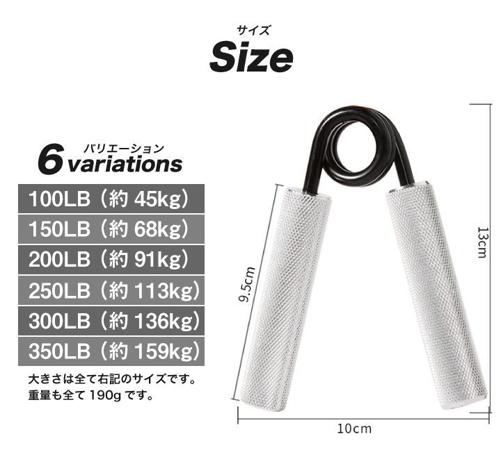 ハンド グリップ グリッパー 握力 トレーニング 筋トレ エクササイズ