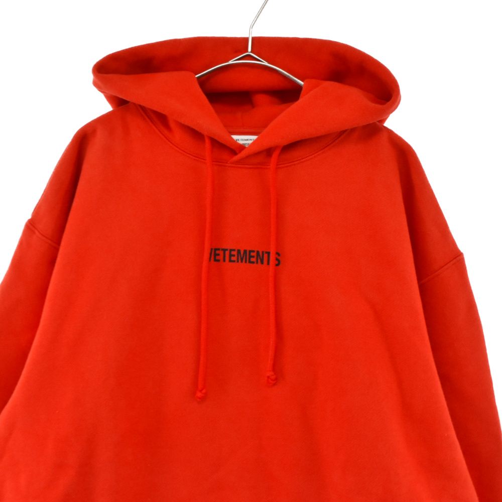 VETEMENTS (ヴェトモン) 19AW LOGO HOODIE UAH20TR725 ロゴプリント 