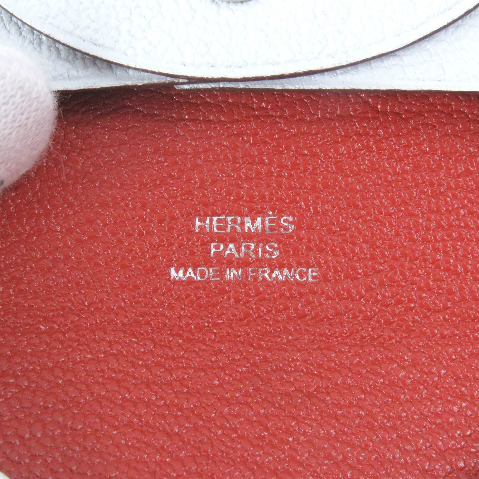 未使用品□HERMES エルメス バスティア バイカラー ヴォーエプソン  