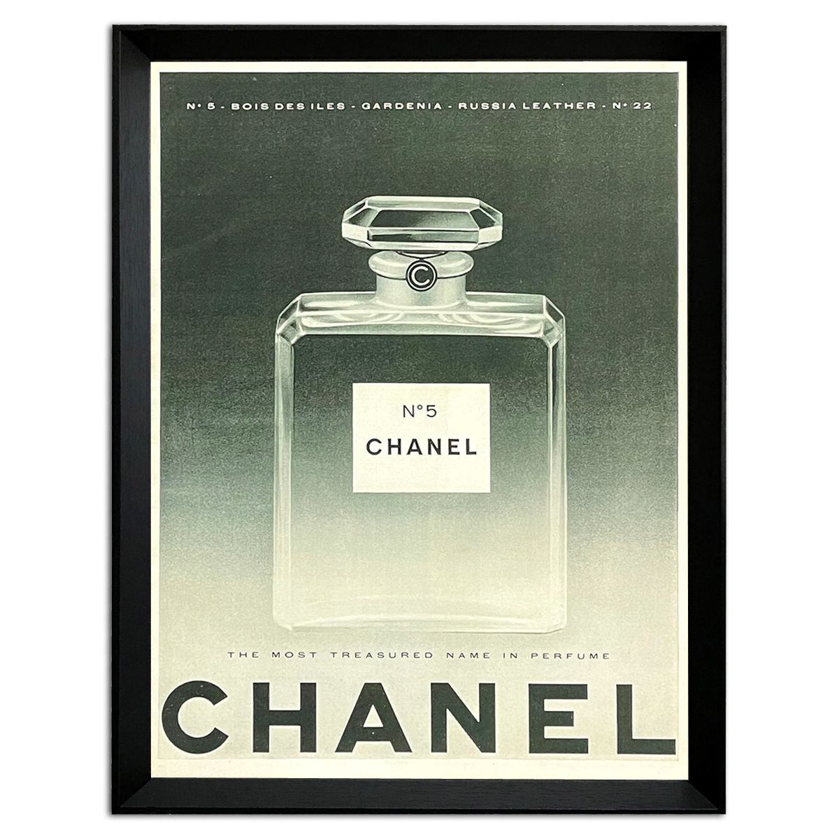 シャネル 香水 フランス 1940年代 ヴィンテージ 広告 額付 ポスター