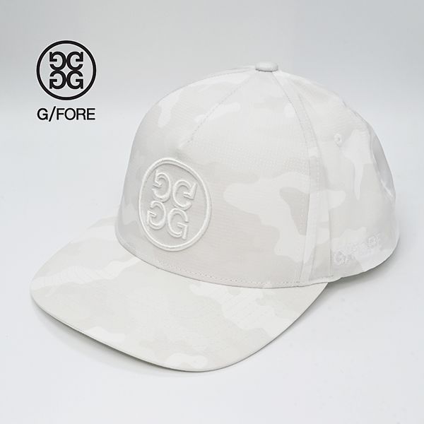 ジーフォア G FORE サークル ジー スノー カモ リップストップ スナップバック キャップ スノー ホワイト ゴルフ G4 ジーフォー Circle G s CAP Snow GMH000030