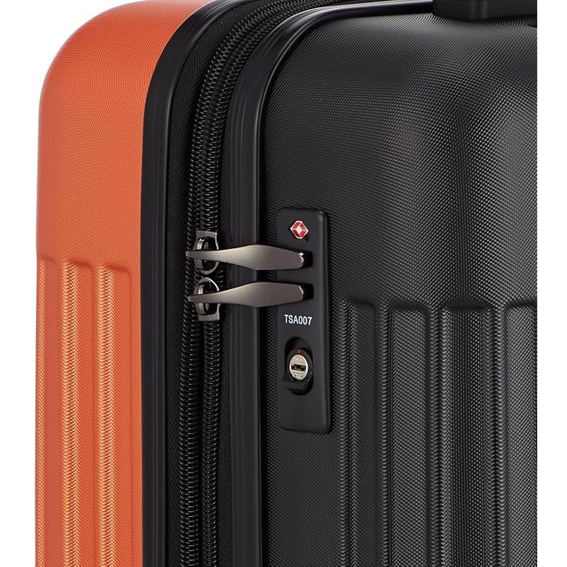 マンハッタンエクスプレス ジッパーキャリー 機内持ち込み 拡張機能付き オレンジ×ブラック 1 NEXPOTALLINN_EU