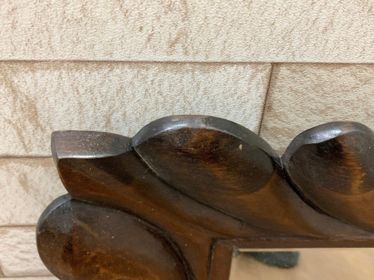 インド ヴィンテージ ミラー 】鏡 アンティーク レリーフ 木製 壁掛け