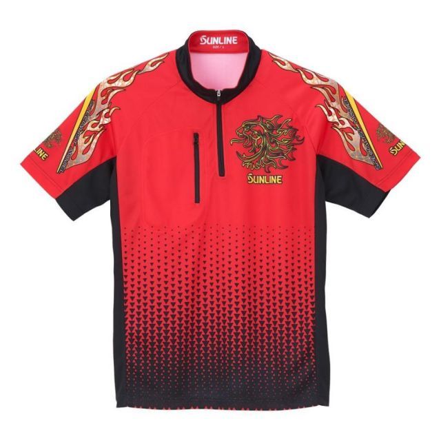 サンライン PRODRYシャツ(半袖) SUW-04202CW レッド L