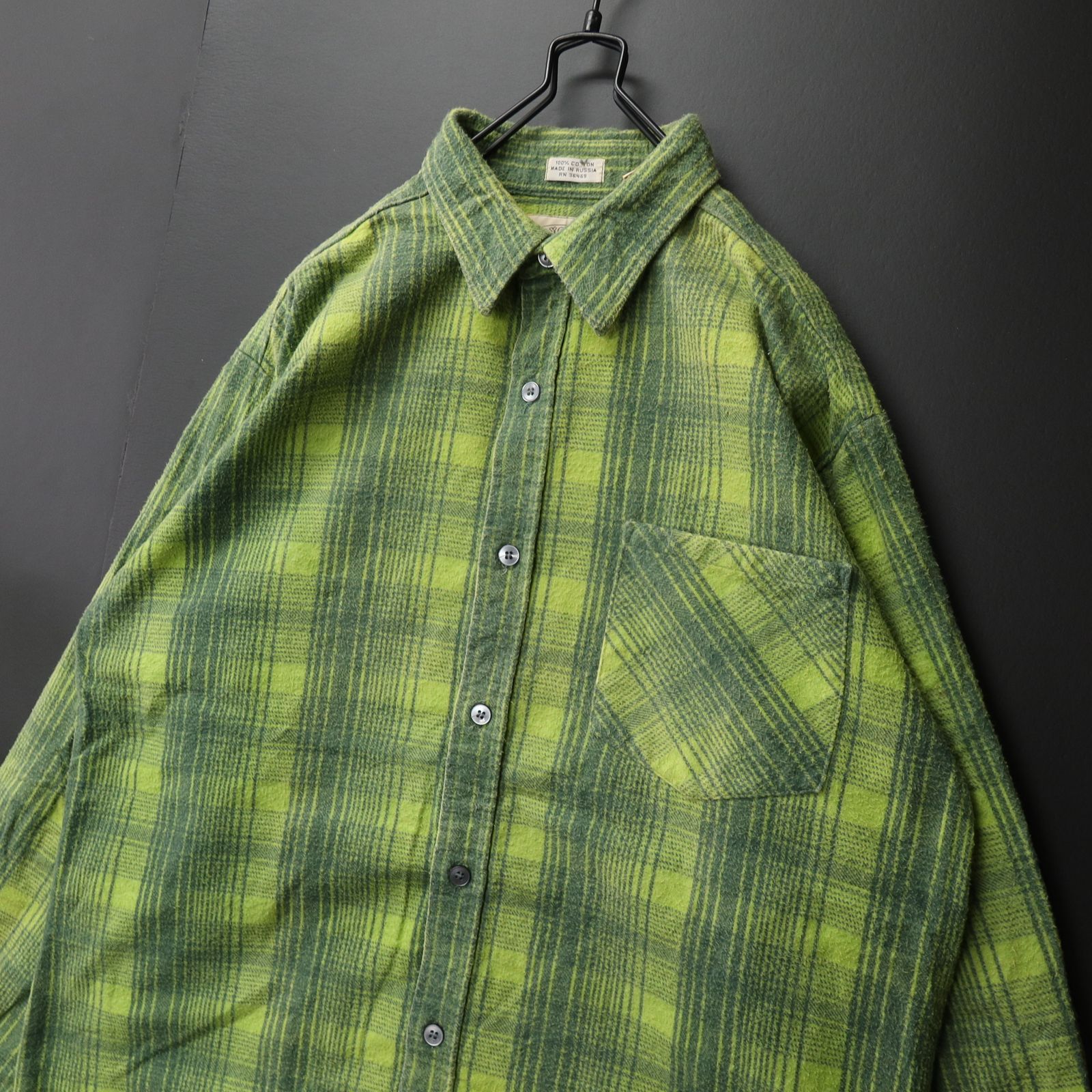 90s Vintage US古着☆SAUGATUCK ソーガタック 長袖フランネルシャツ 