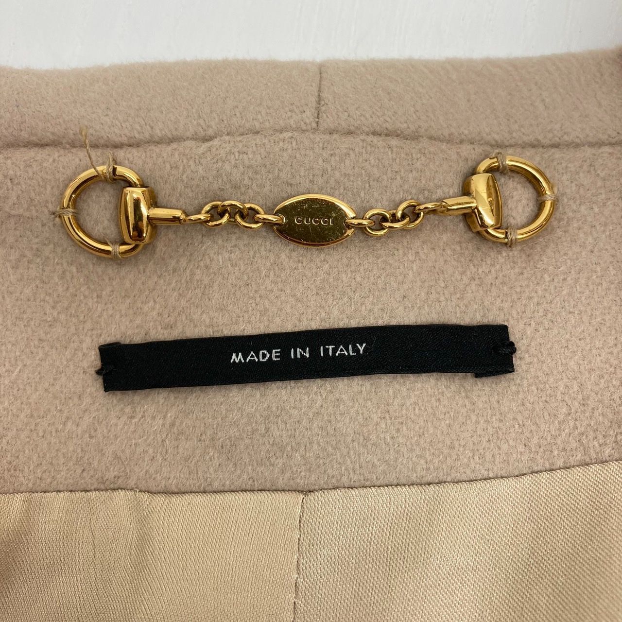 GUCCI　チェスターコート　ベージュ　38 GUCCI（グッチ）チェスターコート ベージュ サイズ:48(L位