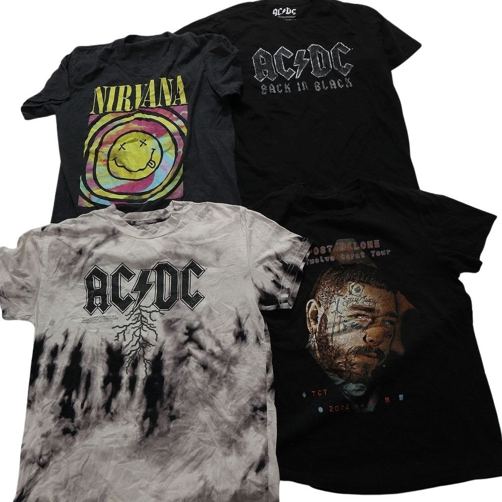 古着卸 まとめ売り 音楽・バンド 半袖Tシャツ 16枚セット (メンズ S  