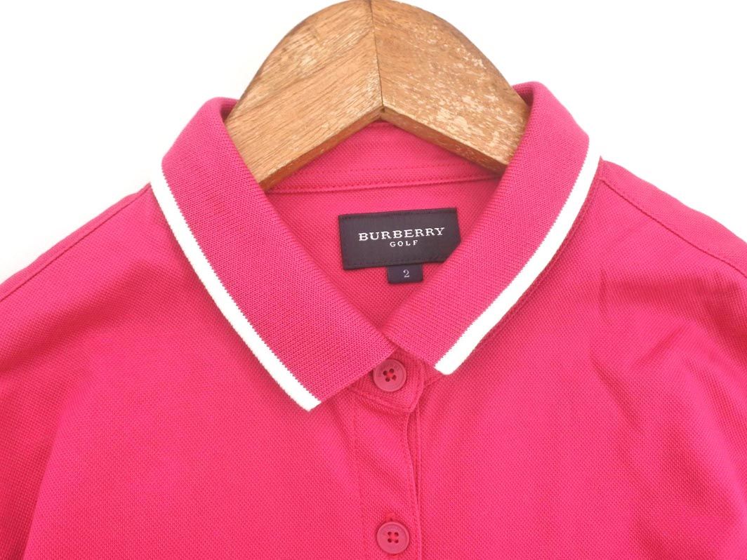 【美品】BURBERRY 金ボタン コットンニットポロシャツ ピンク 38 Burberry ピンク金ボタンポロシャツ 極美品 - メルカリ