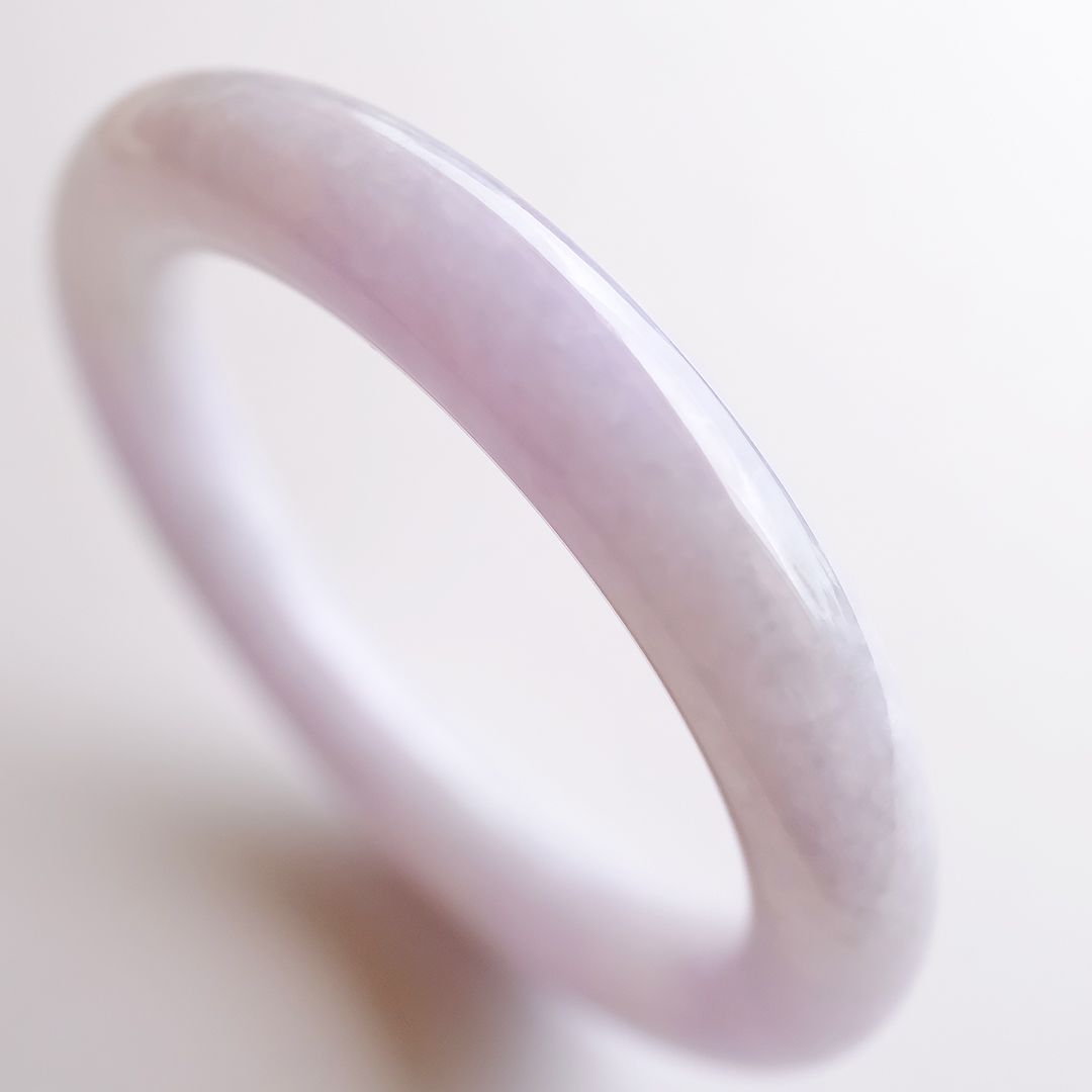 翡翠バングル 【PINK HAZE】内径54.6mm 95473 - メルカリ