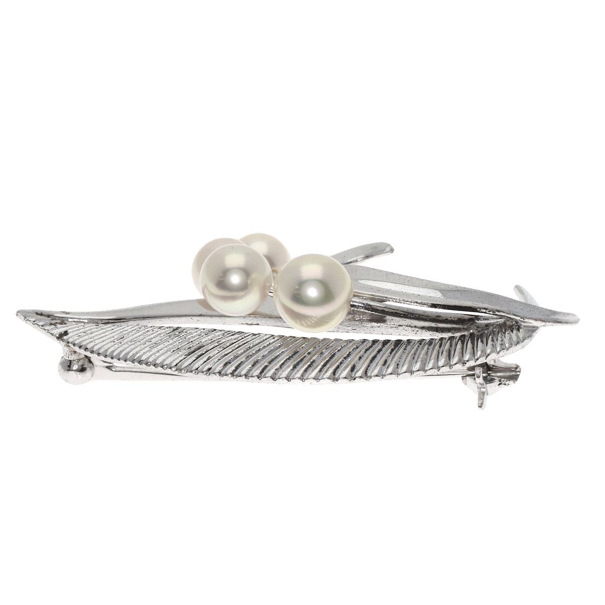 MIKIMOTO ミキモト パール 真珠 ブローチ SV レディース - メルカリ