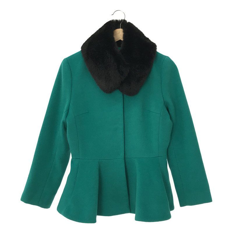 JENNE / ジェンヌ | 2022AW | エコファー襟付 ペプラムショートコート