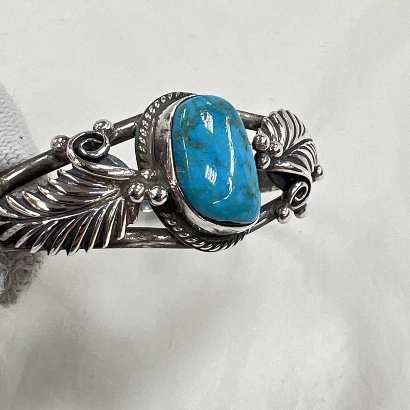 シルバー925バングル ターコイズ ネイティブアメリカン インディアン