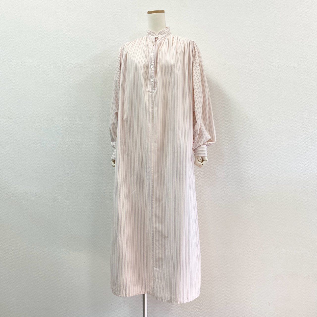 1j27 TEN×RON HERMAN テンロンハーマン カフタンドレスワンピース シャツワンピース ロング丈 ストライプ 2710300521 マルチ レディースu02t