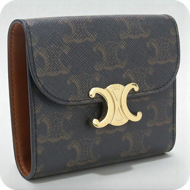 セリーヌ CELINE 財布 レディース CE93001 トリオンフキャンバス スモール フラップウォレット