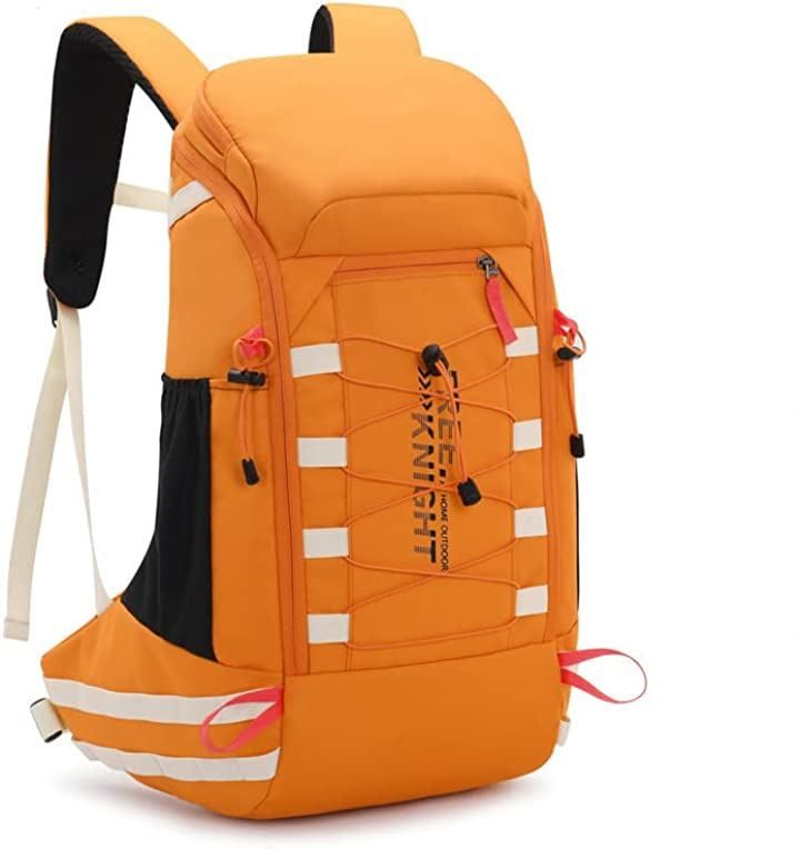 TochiKochi リュック アウトドア用 防水 撥水 軽量 40L メンズ レディース 多機能 リュックサック( オレンジ)  library.umsida.ac.id