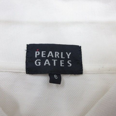 オーシャン。PEARLY GATES サイズ6 ホワイトセット売り PEARLY GATES パーリーゲイツ 半袖ポロシャツ ホワイト系 6