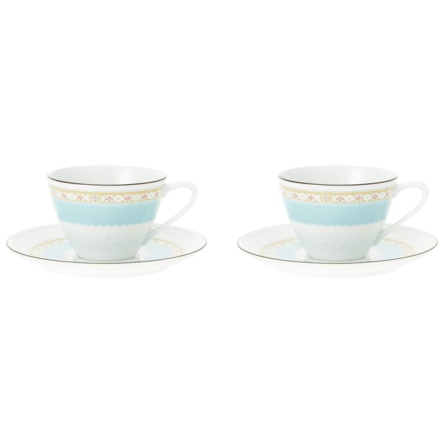 Noritake ティーセット ホワイト・ブルー Amazon｜Noritake ノリタケ カップ & ソーサー (ペアセット) (コーヒー