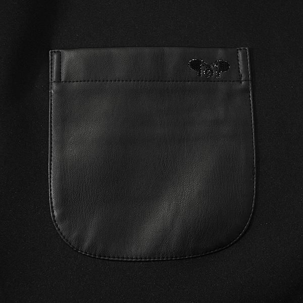 ムニタルプ MUNITALP レディース 秋冬 MOCHI MOCHI ダンボールニット×合皮 ロングベスト 005-65010 LLC-HASEGAWATOSO_COM