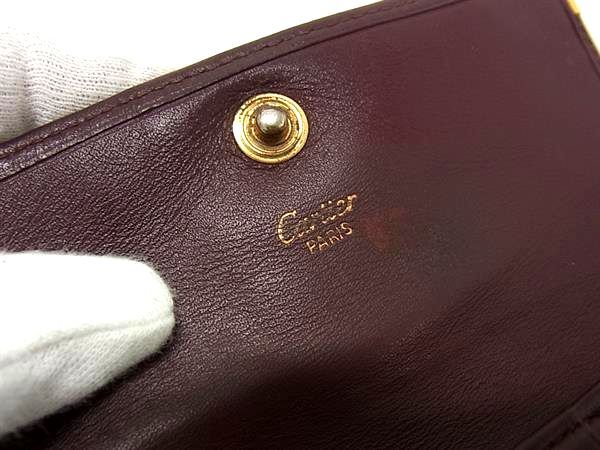 Cartier カルティエ マストライン レザー 三つ折り がま口 財布