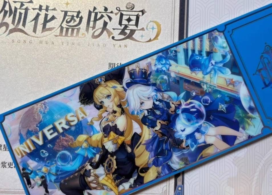 公式正規品　北京ユニバ　原神　フリーナ　ナヴィア　アクリルボード　コロッタ 公式正規品 フリーナ ナヴィア アクリルボード ブロック