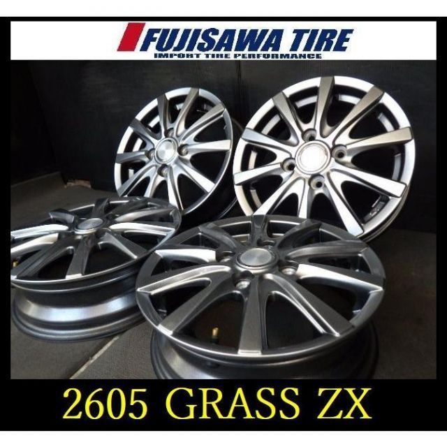 2605】T3007245△GRASS ZX △13x4B 4穴 PCD100 +42△4本