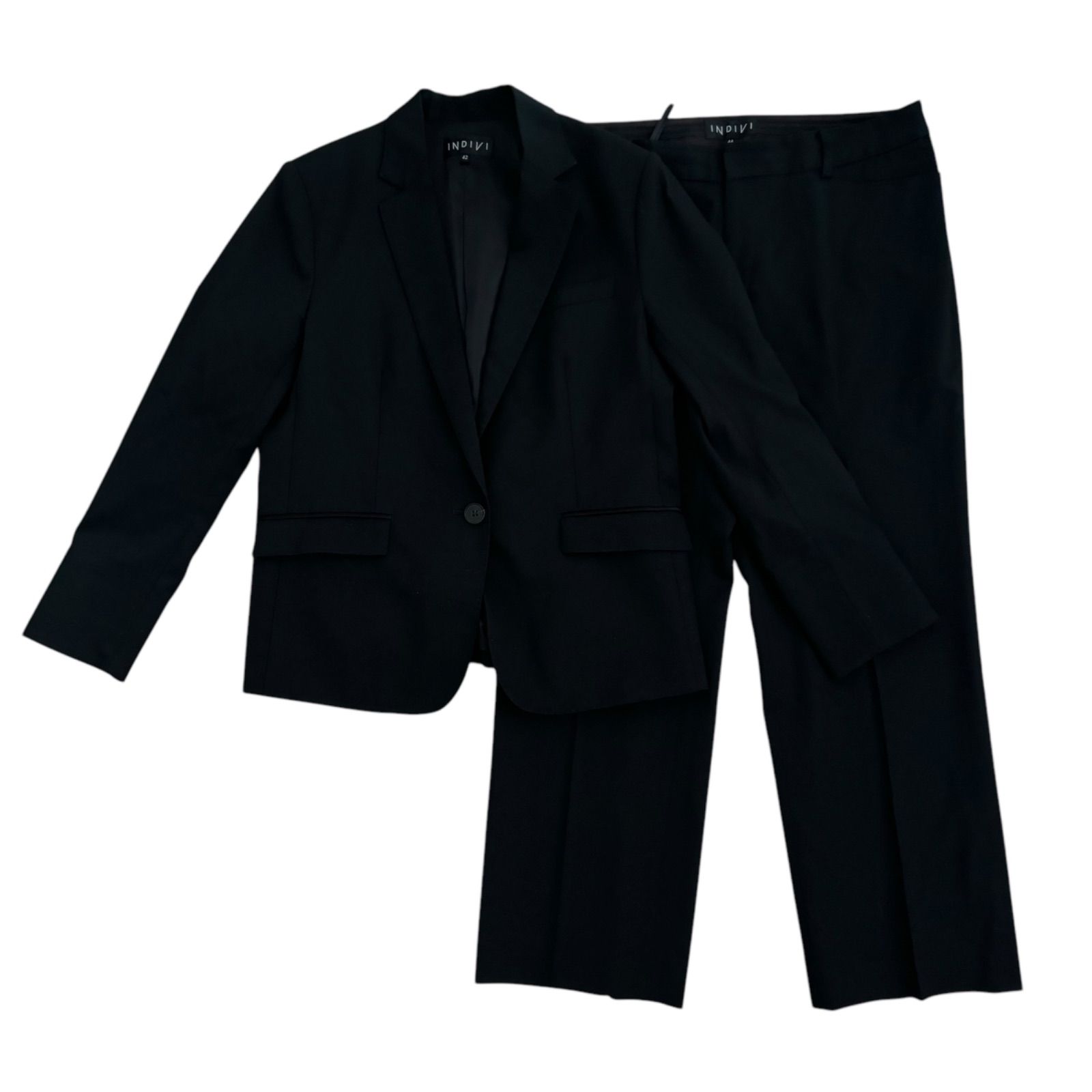 k様専用極美品！INDIVI パンツスーツセットアップ サイズ42 XL