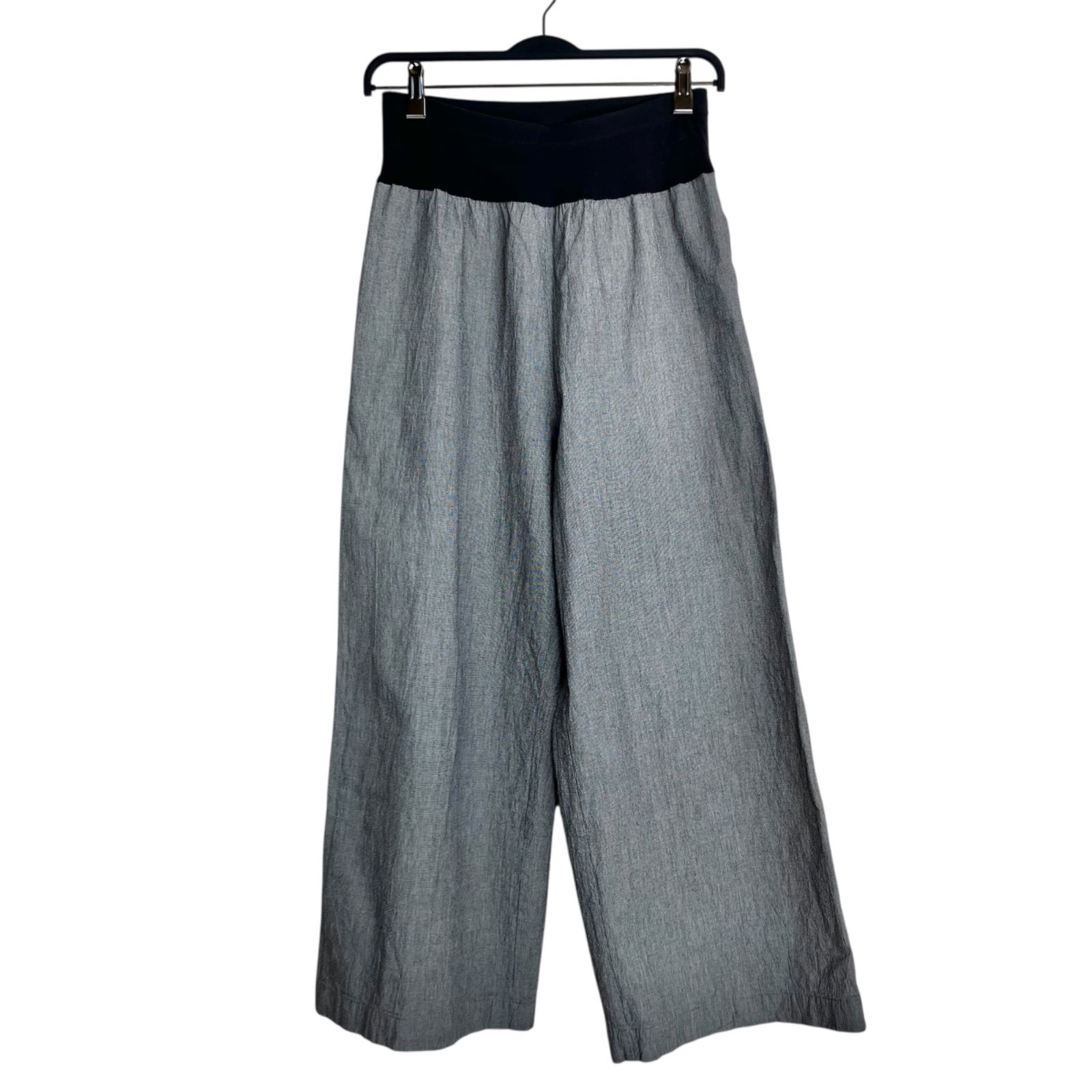 BEARDSLEY ウエストリブ コットン 綿ワッシャーパンツ 1 グレービアズリー イージー ワイパンツ BEZ1041702A0003