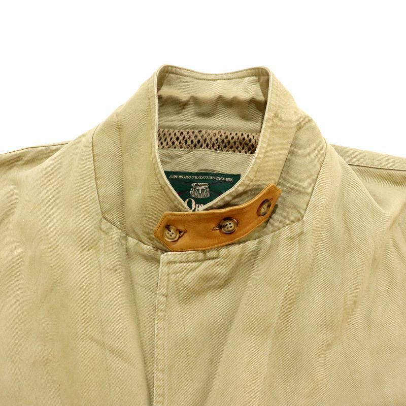 90s vintage ORVIS ハンティング レザーエルボーパッチ コットンツイル