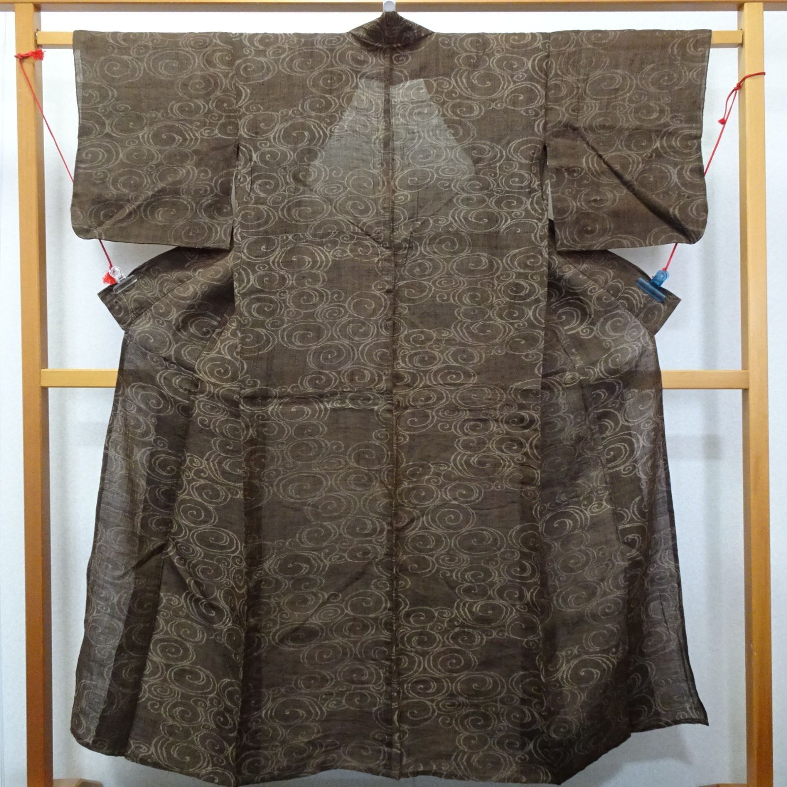 中古 本麻 小千谷縮 着物【231987】 - メルカリ