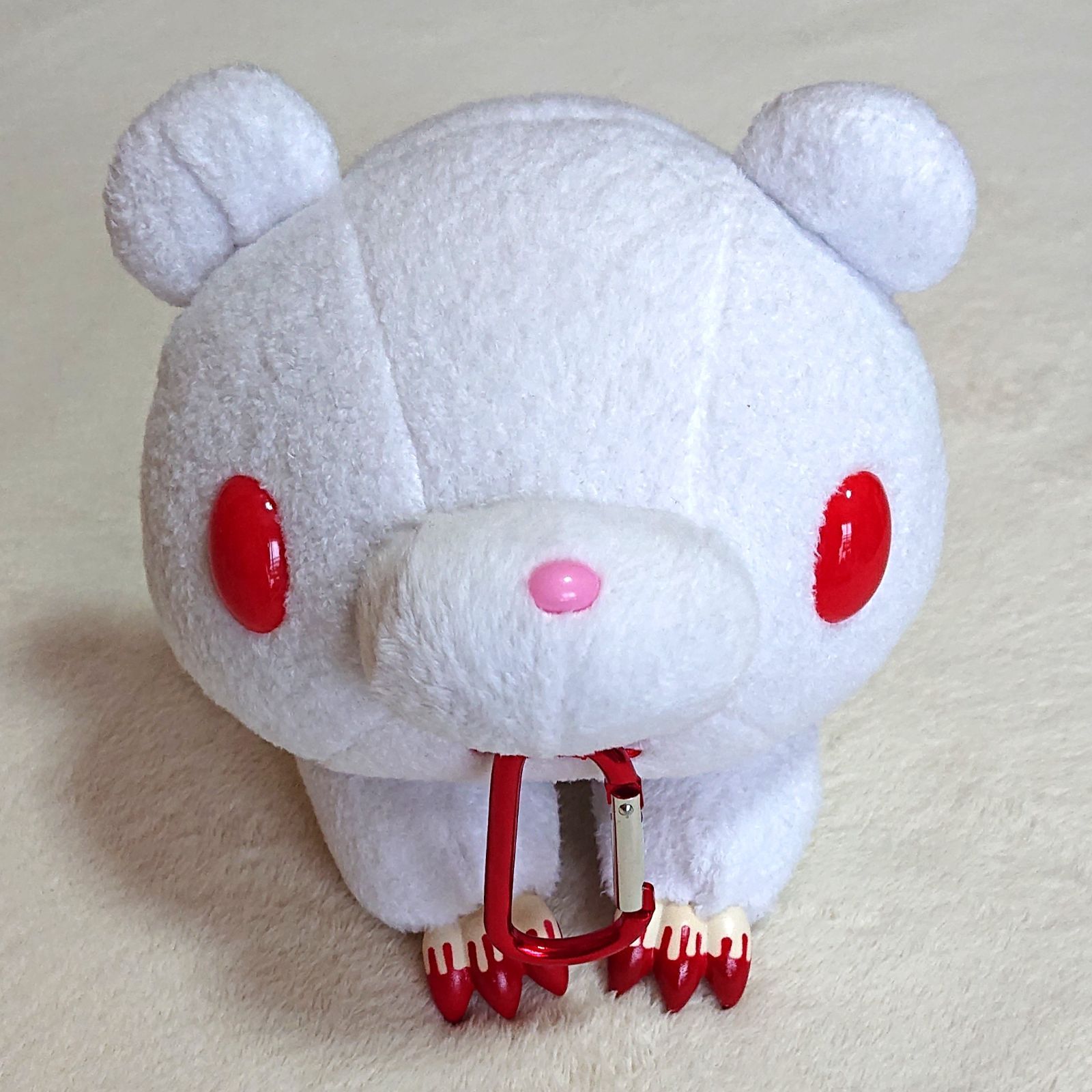 グルーミー　アルビノ　ポーチ 脱グル〜ミ〜 咬筋力自慢ポーチ ポケットタイプ アルビノ ぬいぐるみ