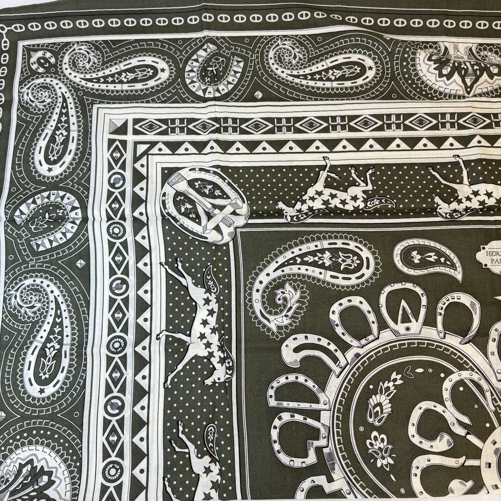 鑑定済み【 新品未使用 】エルメス カレジェアン 140 《 シュヴァル