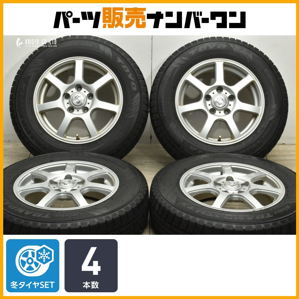 スタッドレス トレファー 15in 5.5J 46 PCD114.3 トーヨー ウィンタートランパスTX 175 80R15 パジェロミニ テリオスキッド