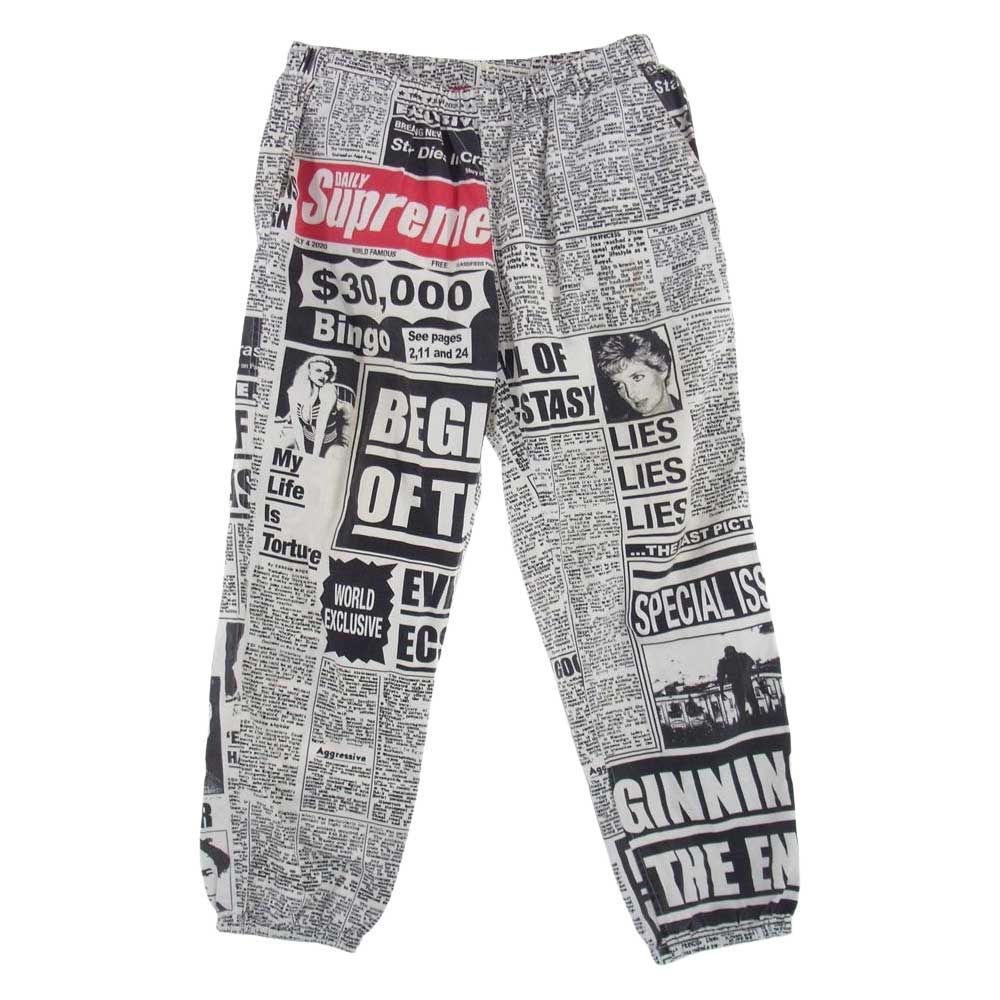 Supreme シュプリーム パンツ 18AW Newsprint Skate Pant ニュース