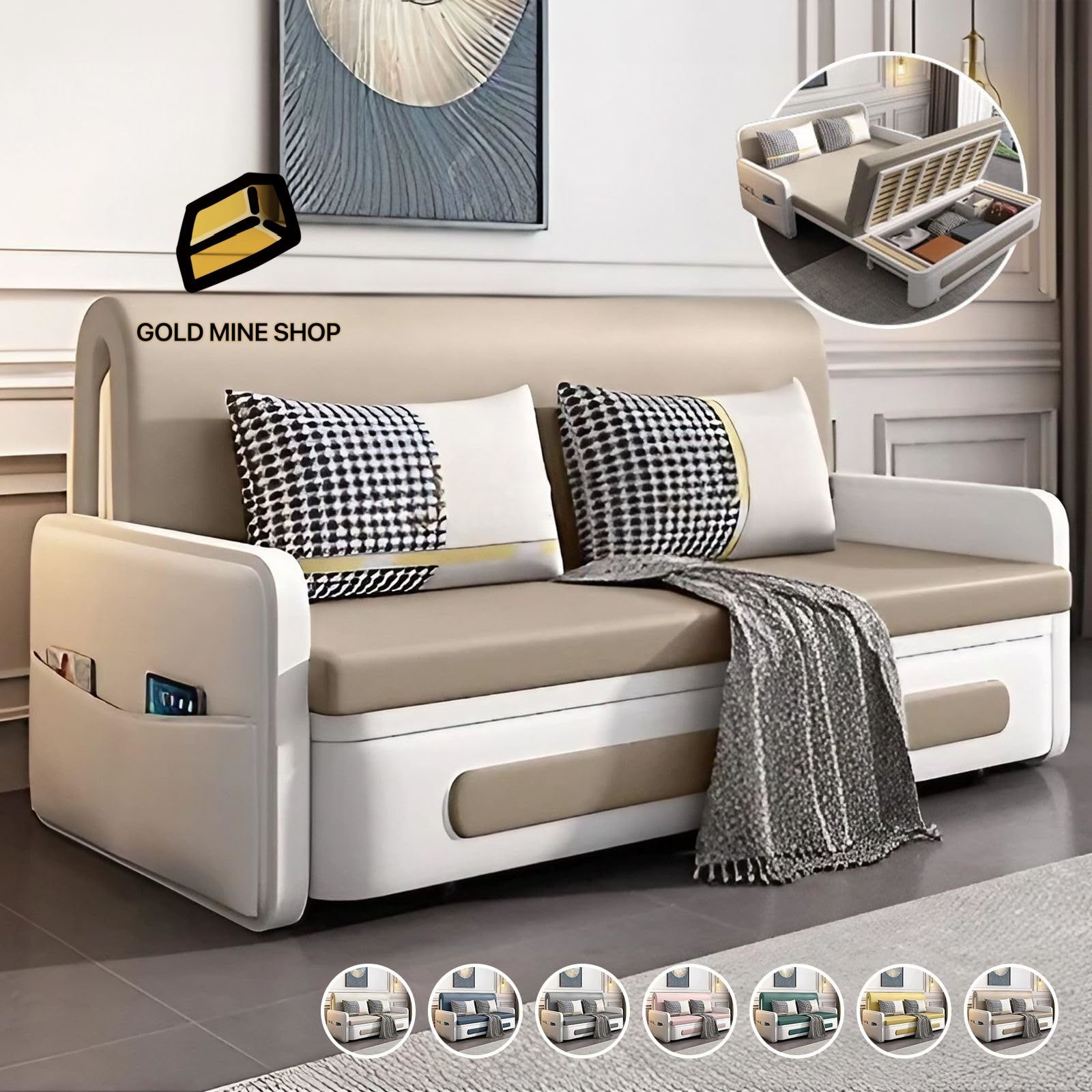 お洒落✨パッチワークデザイン 2人掛けソファ【福岡取引き】