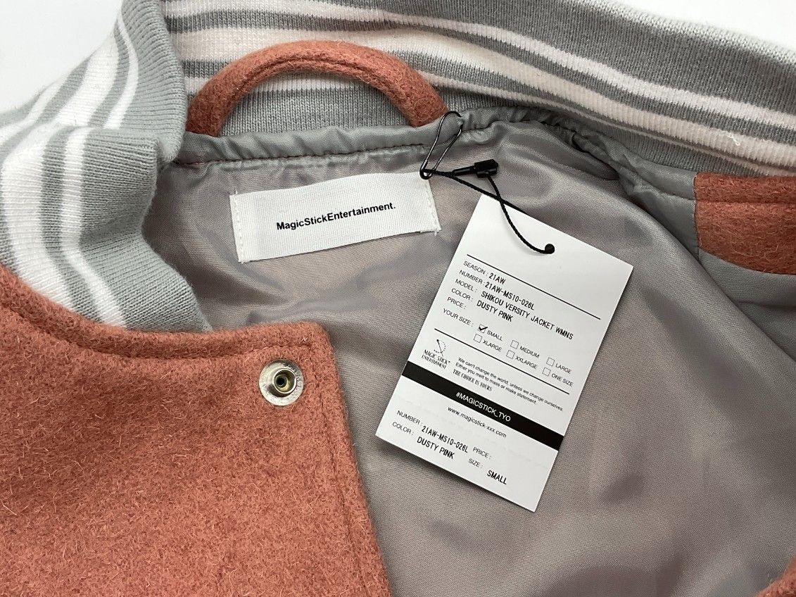 S MAGIC STICK マジックスティック 嗜好スタジャン ジャケット S ダスティピンク げ交渉 GULLKHAN_COM