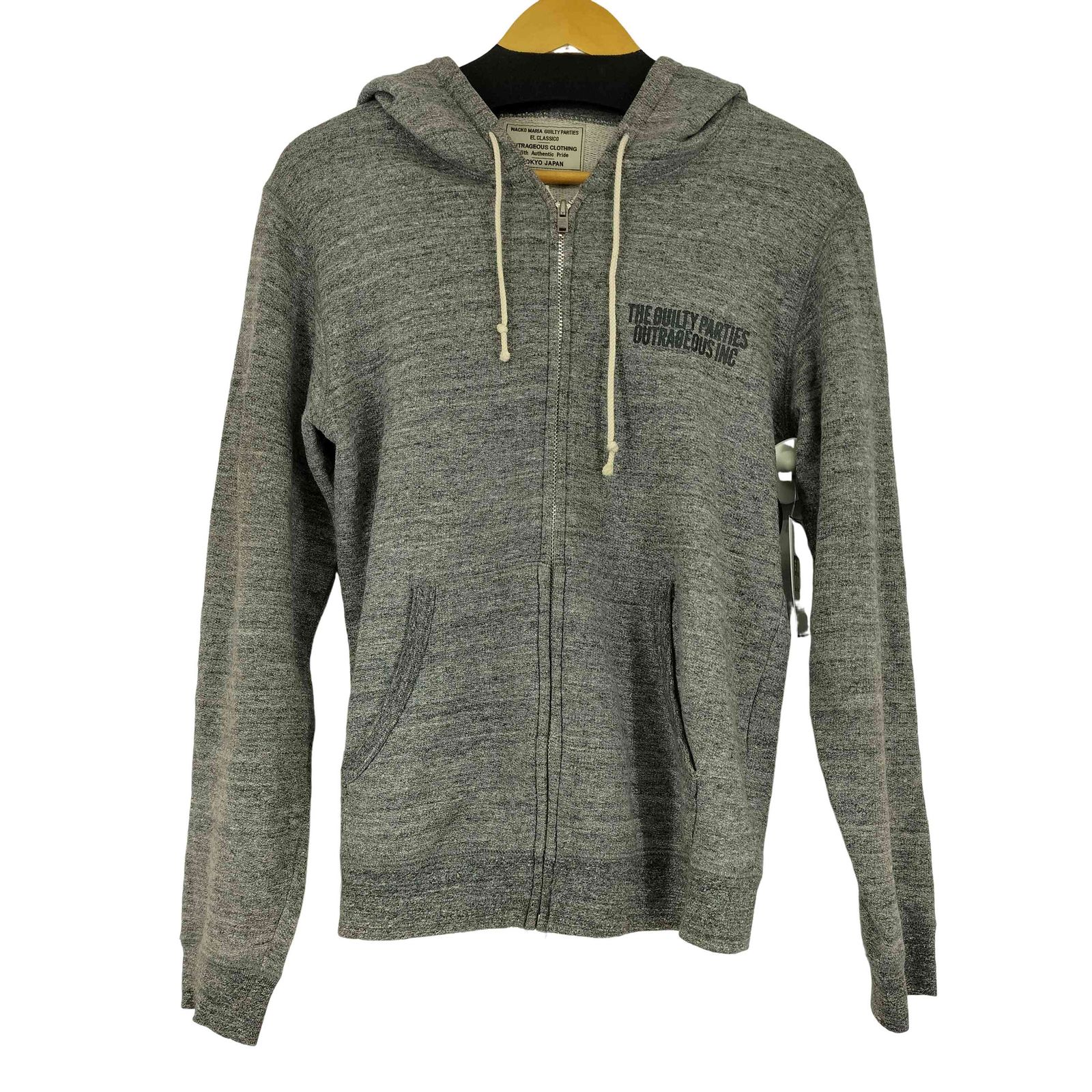 WACKO MARIA バックプリント ジップアップフーディ グレーL WACKO MARIA バックプリント ジップアップフーディ グレーL