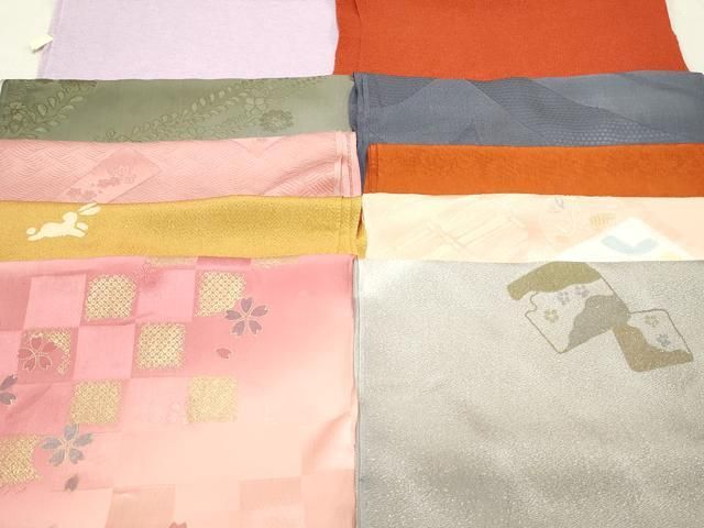 平和屋着物★和装小物　上質な帯揚げ　10枚セット　逸品　DAAM7518qa 平和屋着物☆和装小物 上質な帯揚げ 10枚セット 逸品 DAAM7518qa