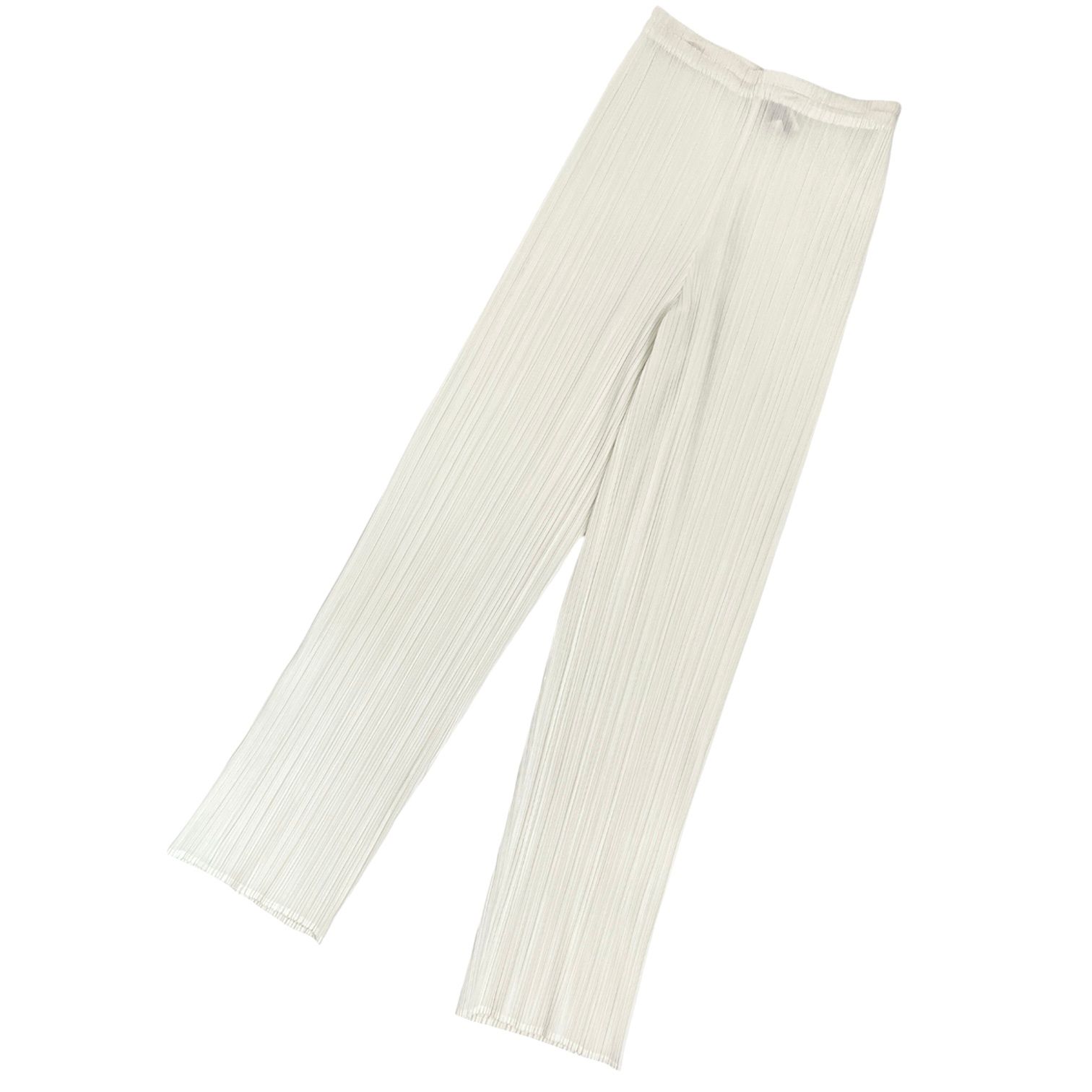イッセイミヤケ　プリーツプリーズ　白　サイズ2 極美品 ISSEY MIYAKE イッセイミヤケ PLEATS PLEASE プリーツ