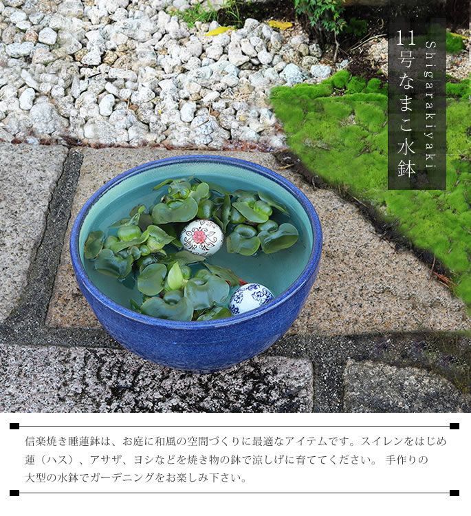 睡蓮鉢 11号ナマコ色水鉢