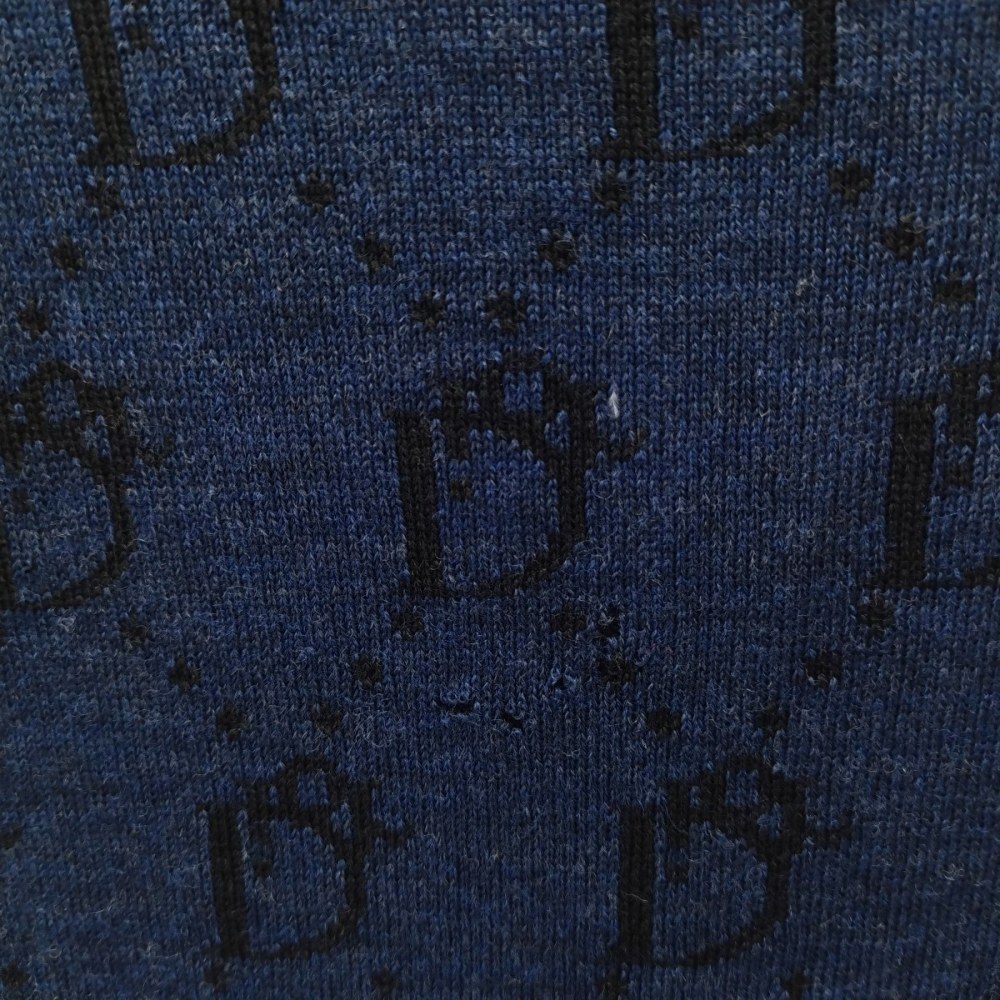 Christian Dior (クリスチャンディオール) ロゴ総柄デザイン ウール  