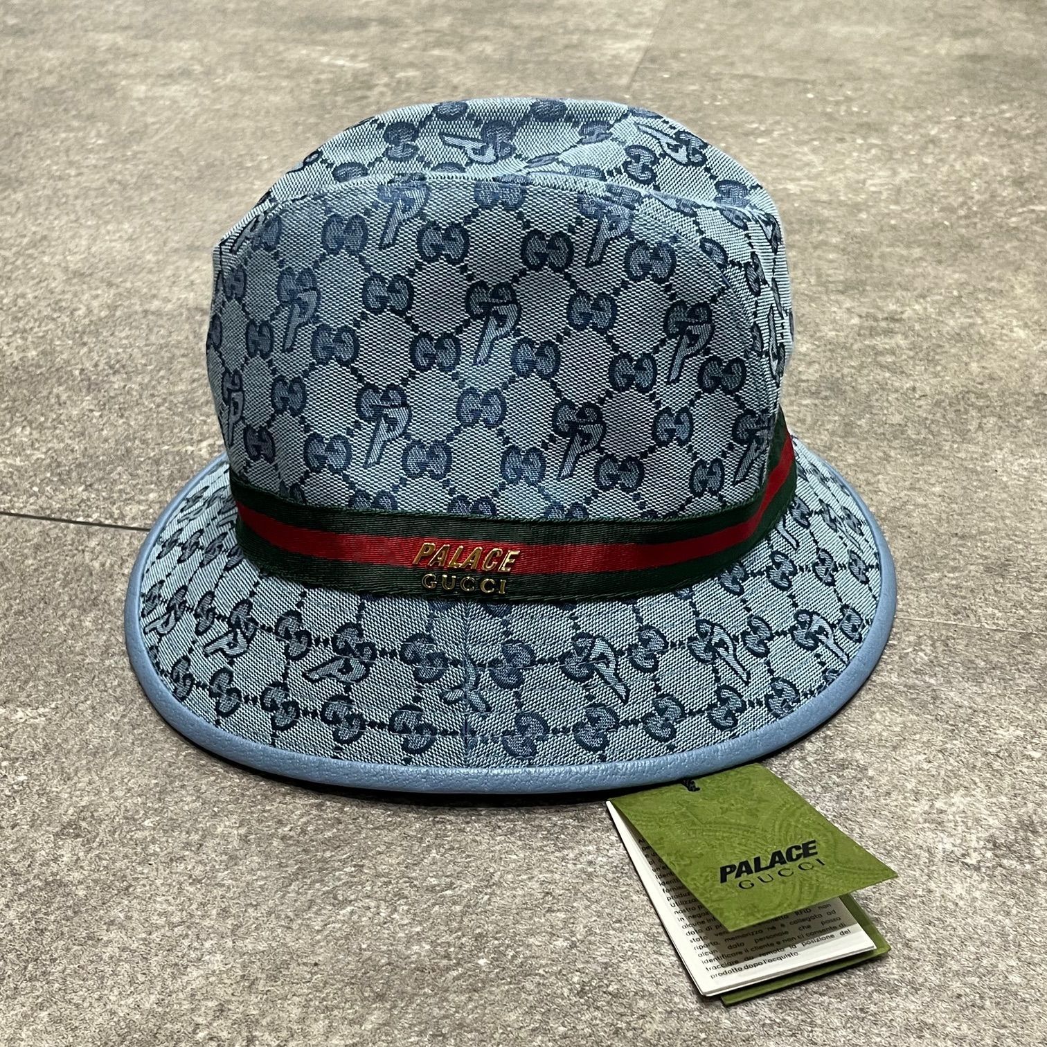新品　国内正規 GUCCI PALACE グッチ パレス GG キャンバス ロゴ バケットハット 帽子 M　69752A2