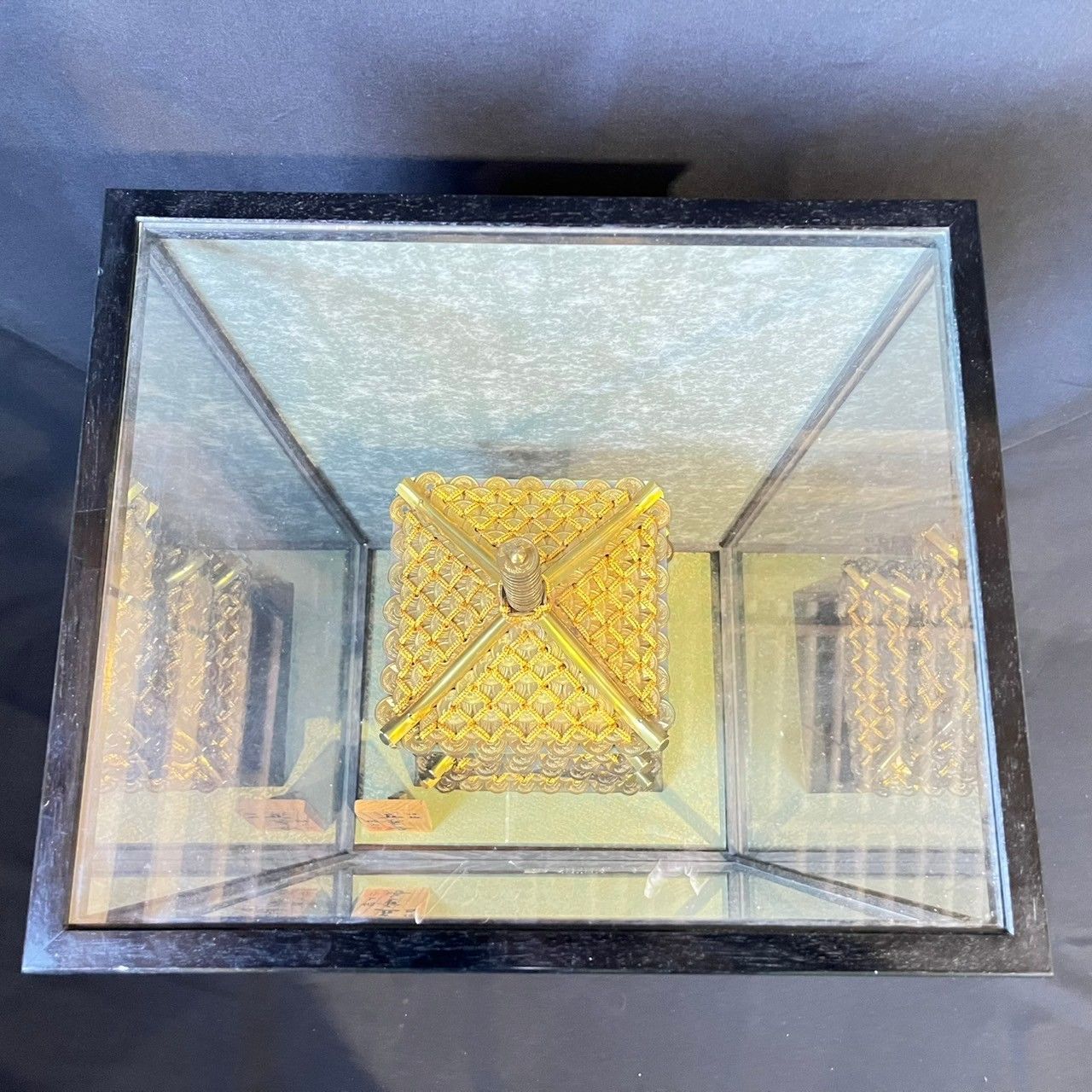 桃山作 五重之塔 五重塔 5円玉 硬貨 編み細工 御縁玉