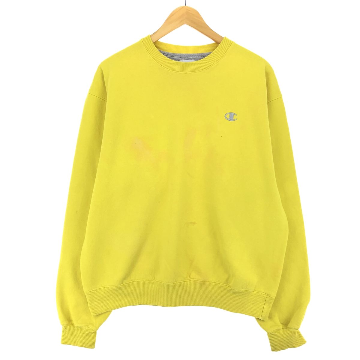 古着 チャンピオン Champion ECO AUTHENTIC ワンポイントロゴスウェットシャツ トレーナー メンズL相当/eaa423255