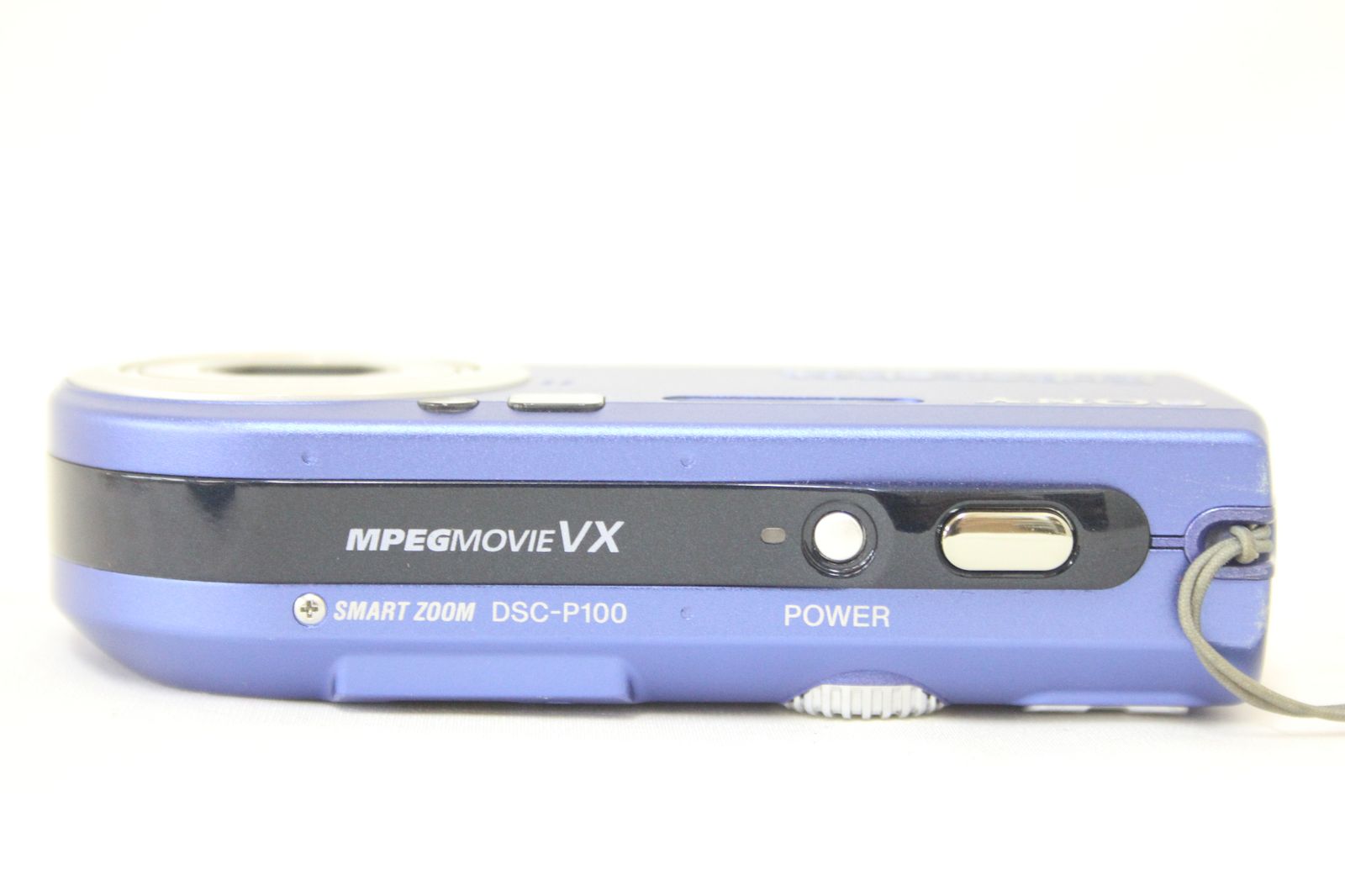 返品保証】 ソニー SONY Cyber-shot DSC-P100 ブルー 3x バッテリー