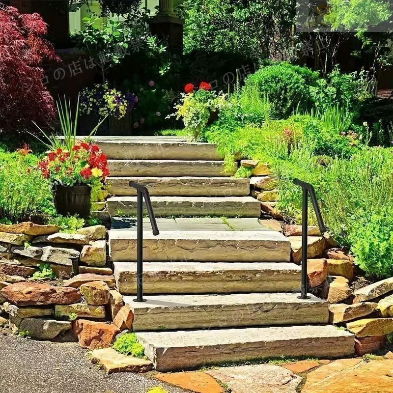 階段 用手すり屋外玄関 手摺り置くだけ 防錆 耐久性 高さ70/80/90