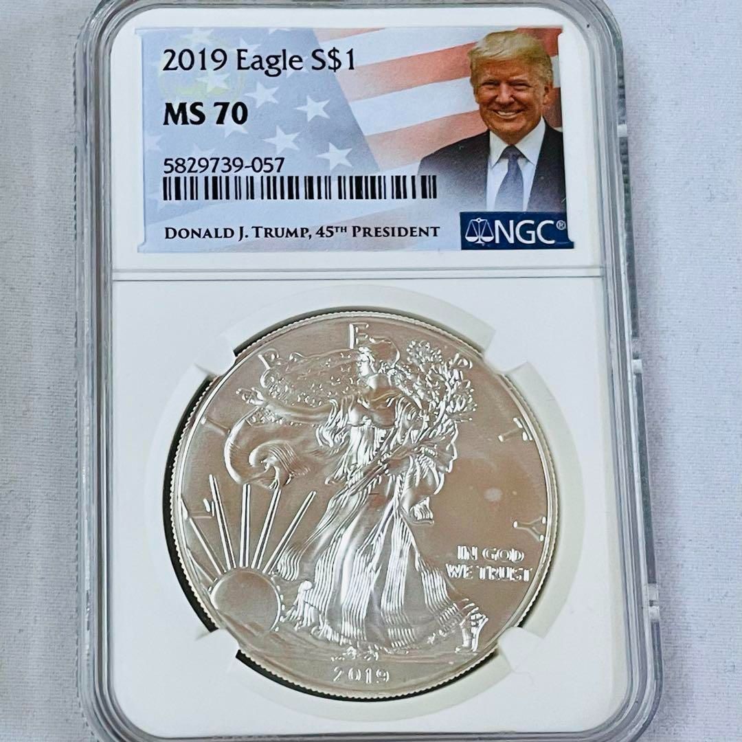 2024 PCGS MS-70 イーグル銀貨　トランプver 2024 PCGS MS-70 イーグル銀貨 トランプver
