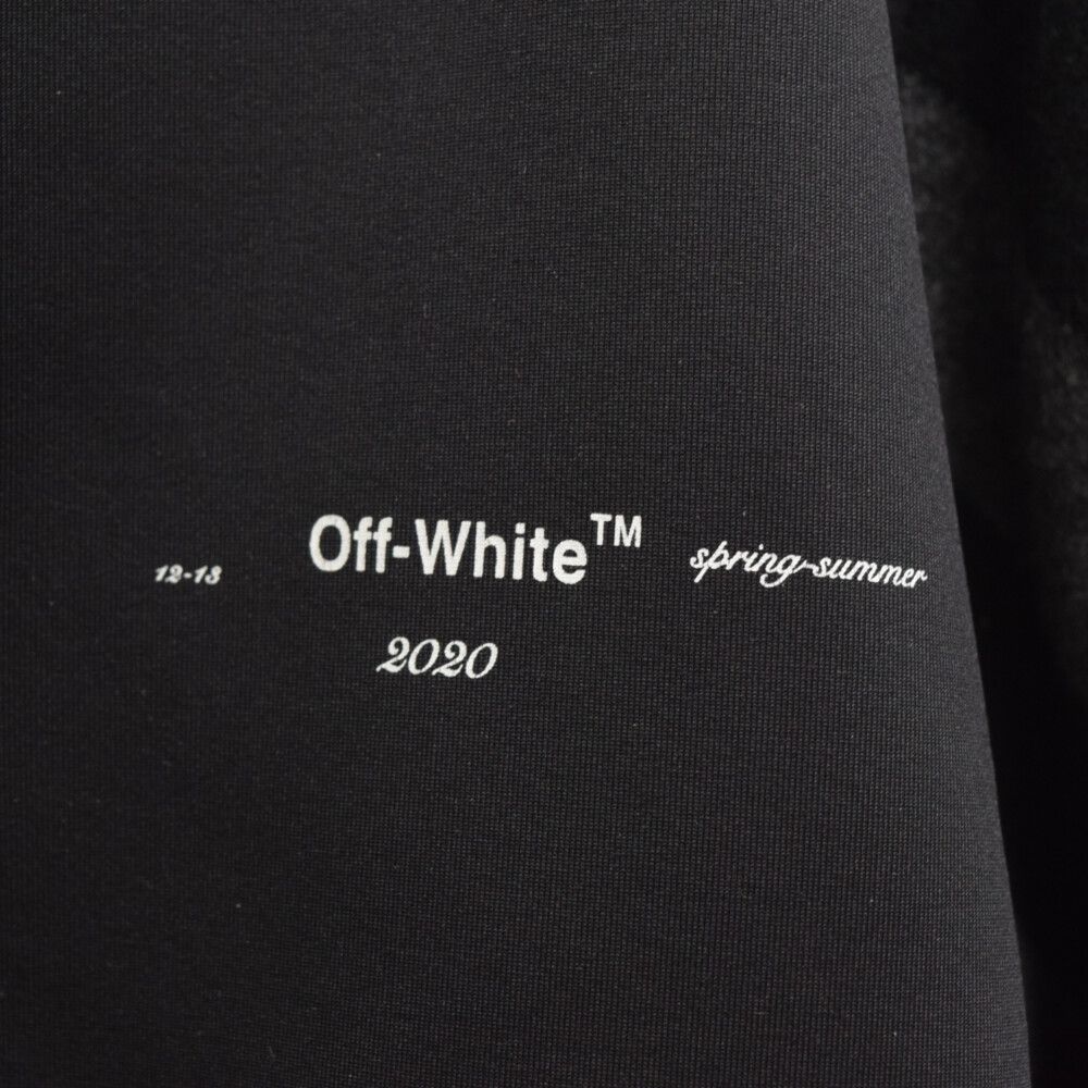 OFF-WHITE (オフホワイト) Small Logo Print Bomber Jacket スモール ...