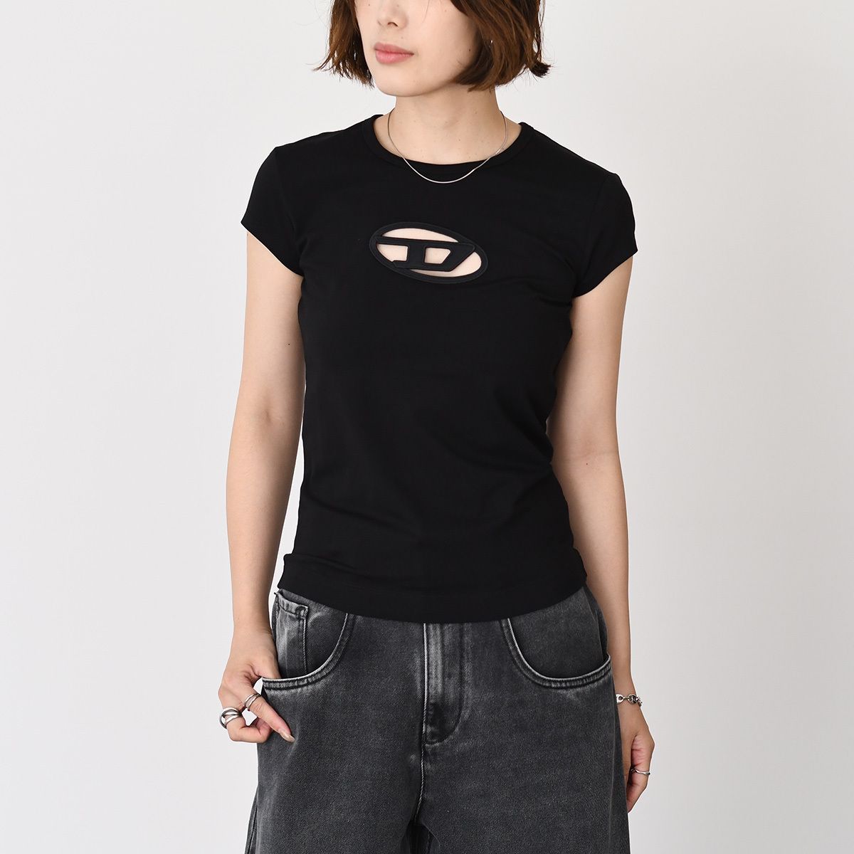 DIESEL ディーゼル トップス TシャツT-ANGIE コットンジャージー
