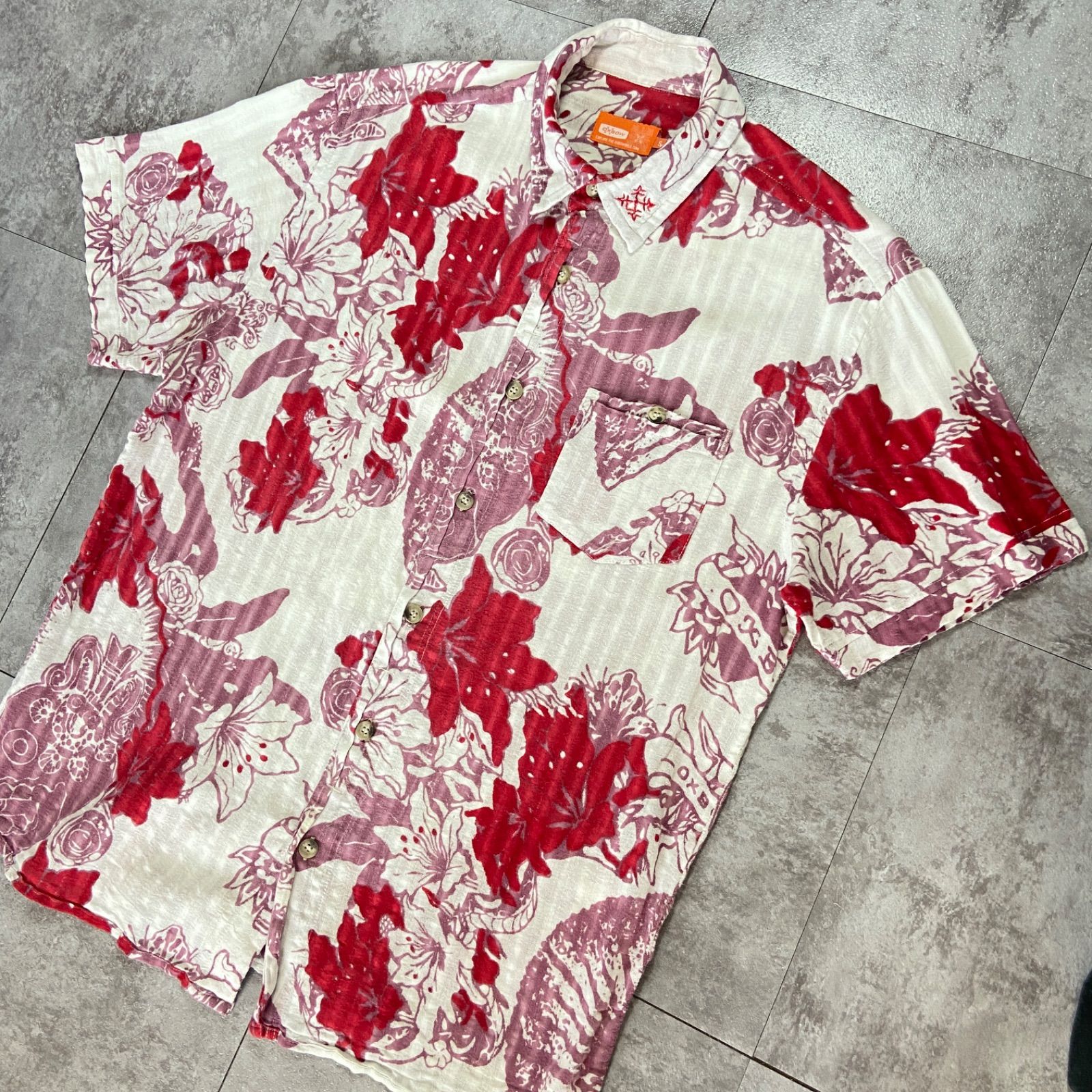 【OXBOW】オックスボウ　長袖シャツ　古着　XXL OXBOW】オックスボウ長袖シャツ古着XXL